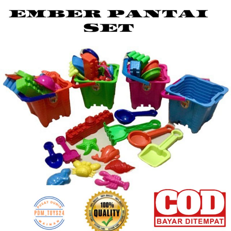 Mainan Edukasi Ember Pantai Ukuran Jumbo Mainan pasir pasiran
