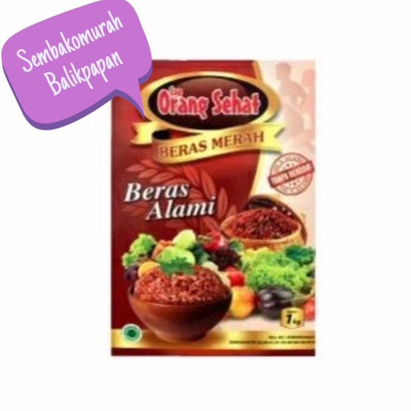 

beras merah cap orang sehat