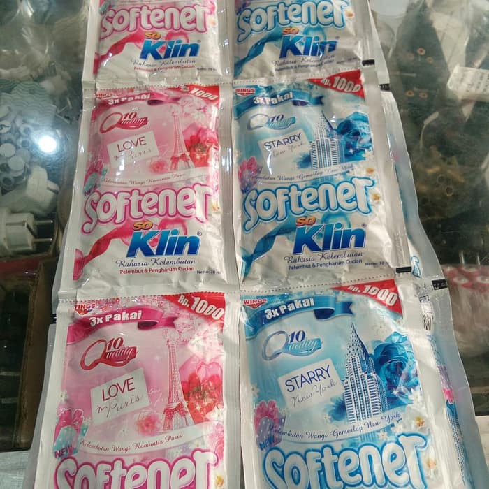 (jumbo) SOFTERER PEWANGI PAKAIAN ECERAN 1000 RENCENG ISI 6