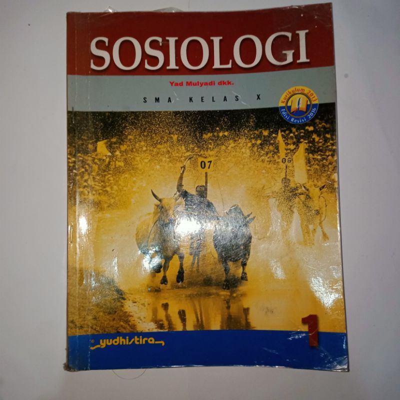 [Bekas/Preloved] Buku Paket SOSIOLOGI X kelas 10 SMA Kurikulum 2013 Edisi revisi 2016 Yudhistira