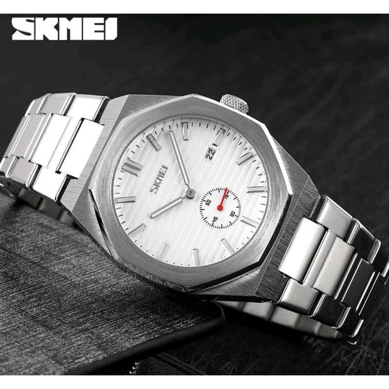 Jam Tangan SKMEI 9262 Jam Tangan Pria Analog Chronograph Tali Stainless Steel