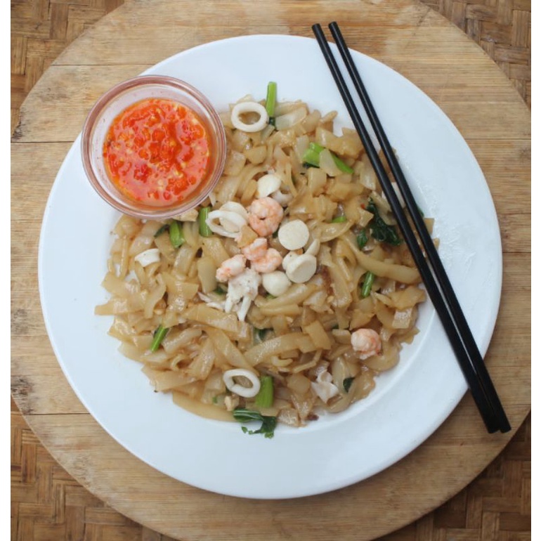 

Kwetiau goreng frozen topping seafood