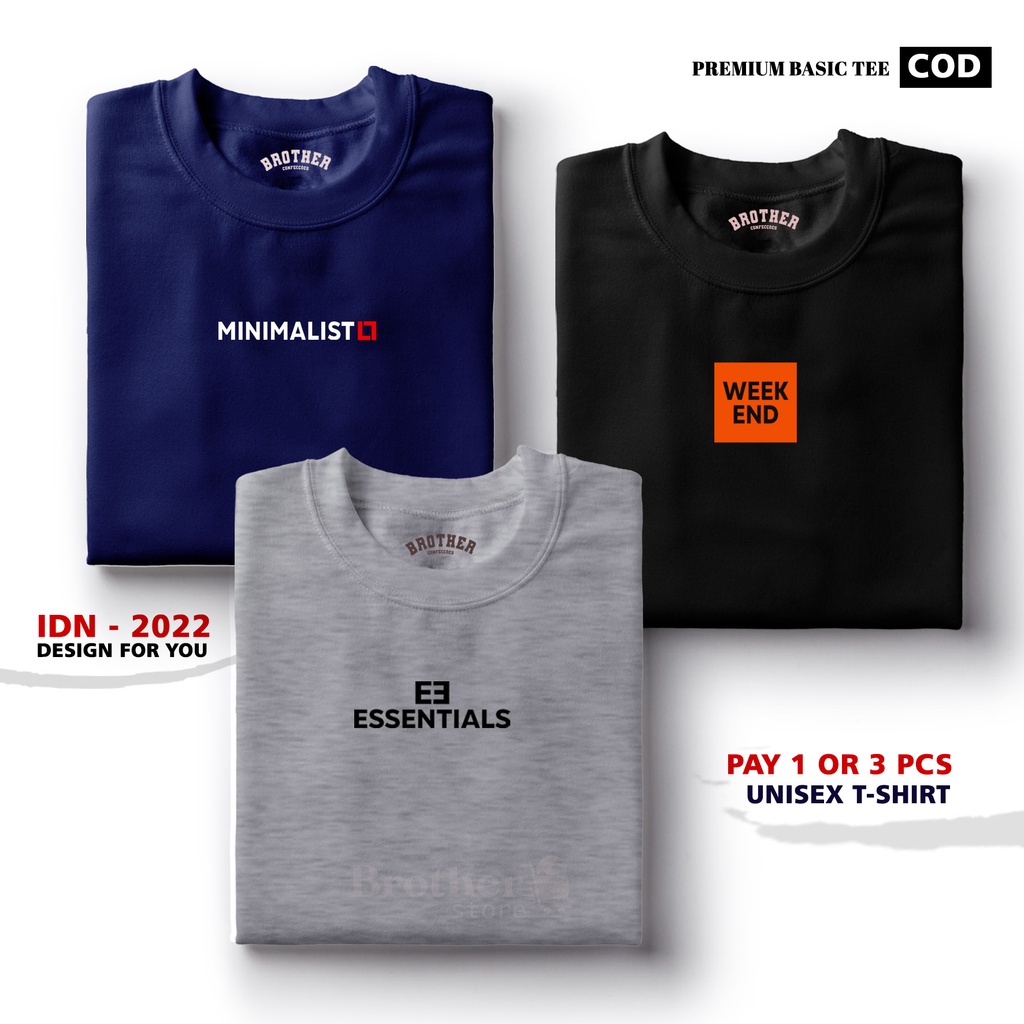 BUY 1 OR 3 PCS ( PROMO COD ) BROTHER STORE / Kaos Distro100% Catoon Combed 30s / ArticelMWEE