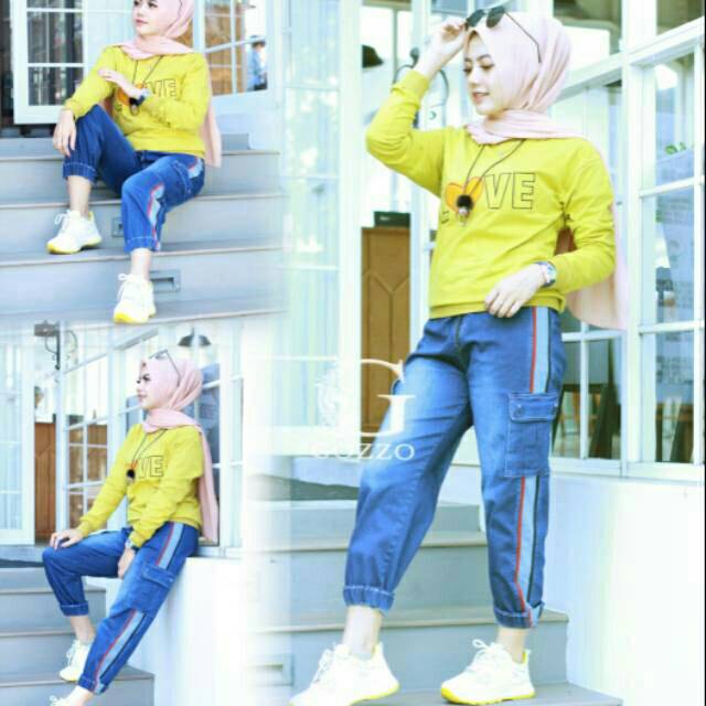 SETELAN CELANA LEVIS GOZZO,/LOVE&MY TALKING ONE SET GOZZO