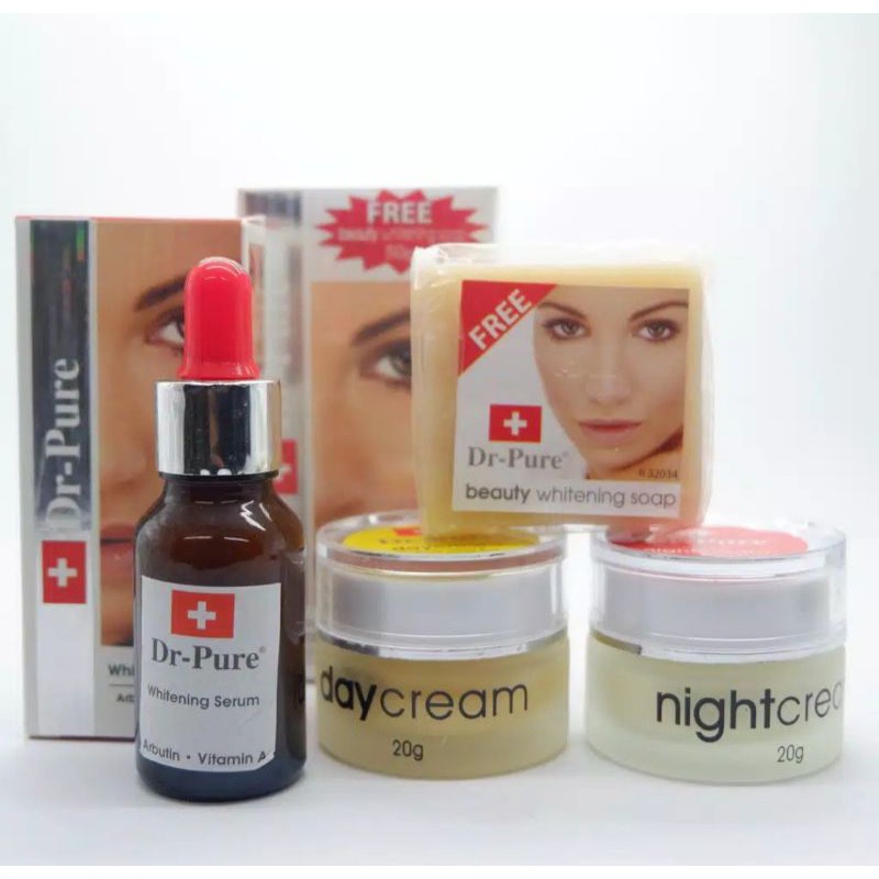 PAKET LENGKAP DR PURE+ SERUM DR PURE | ORI | BPOM | BONUS MASKER DAN GANTUNGAN KUNCI | PAKET KOMPLIT