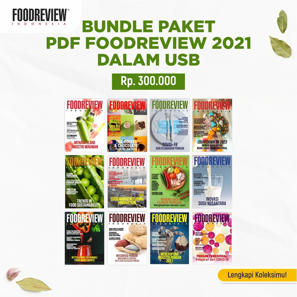 

Bundle Paket PDF FOODREVIEW 2021 (Dalam USB)