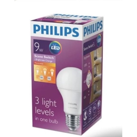 BIG SALE LAMPU PHILIPS LED KUNING 9W 9 W SCENE 3 SWITCH