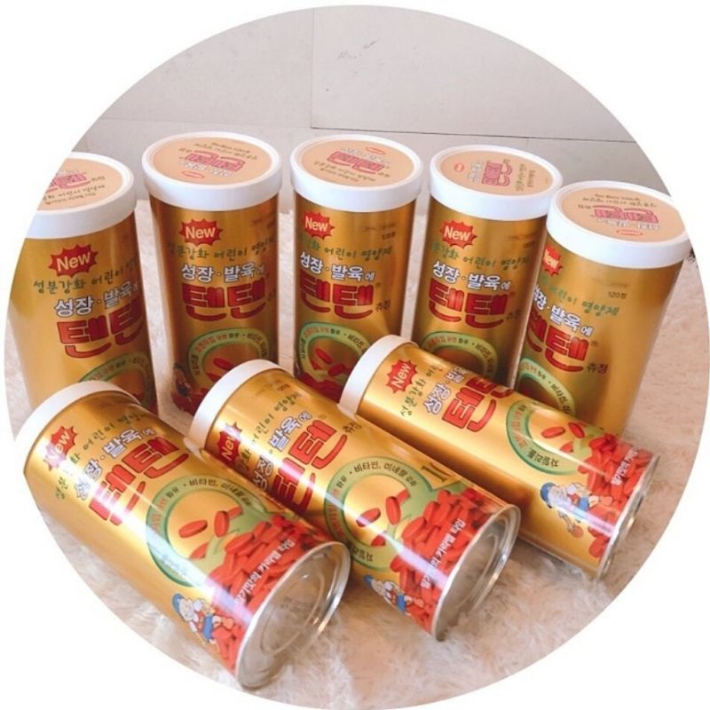 TENTEN chewable tablet vitamin Koera 1kaleng (120pcs)