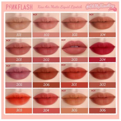 Pinkflash Lip Tint Matte Liquid Lipstick Water