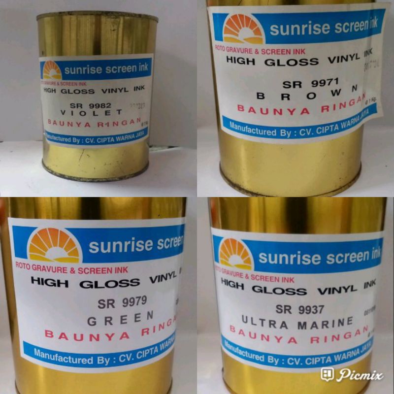 

PVC Tinta Sablon Sunrise 1kg (Khusus Jawa)