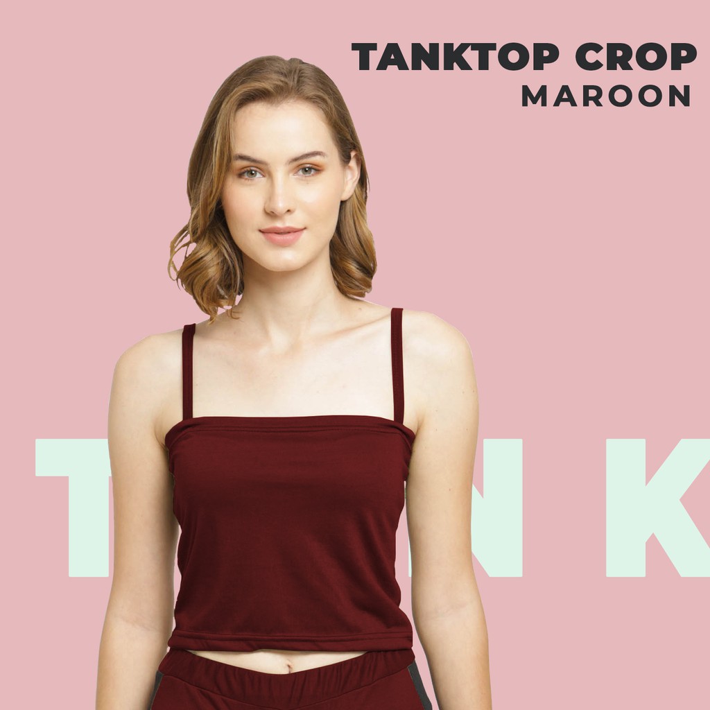 (TT XL) Tank Top Dewasa Tali Kecil UKURAN XL Daleman wanita Singlet Tengtop-8