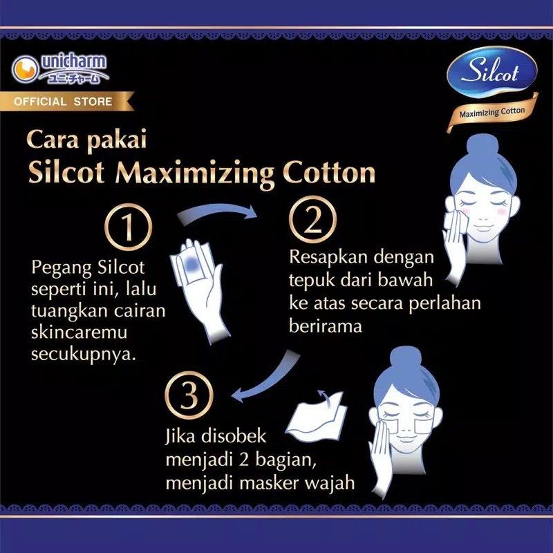 Silcot Maximizer Cotton isi  40 Pcs |  Kapas Kecantikan Unicharm