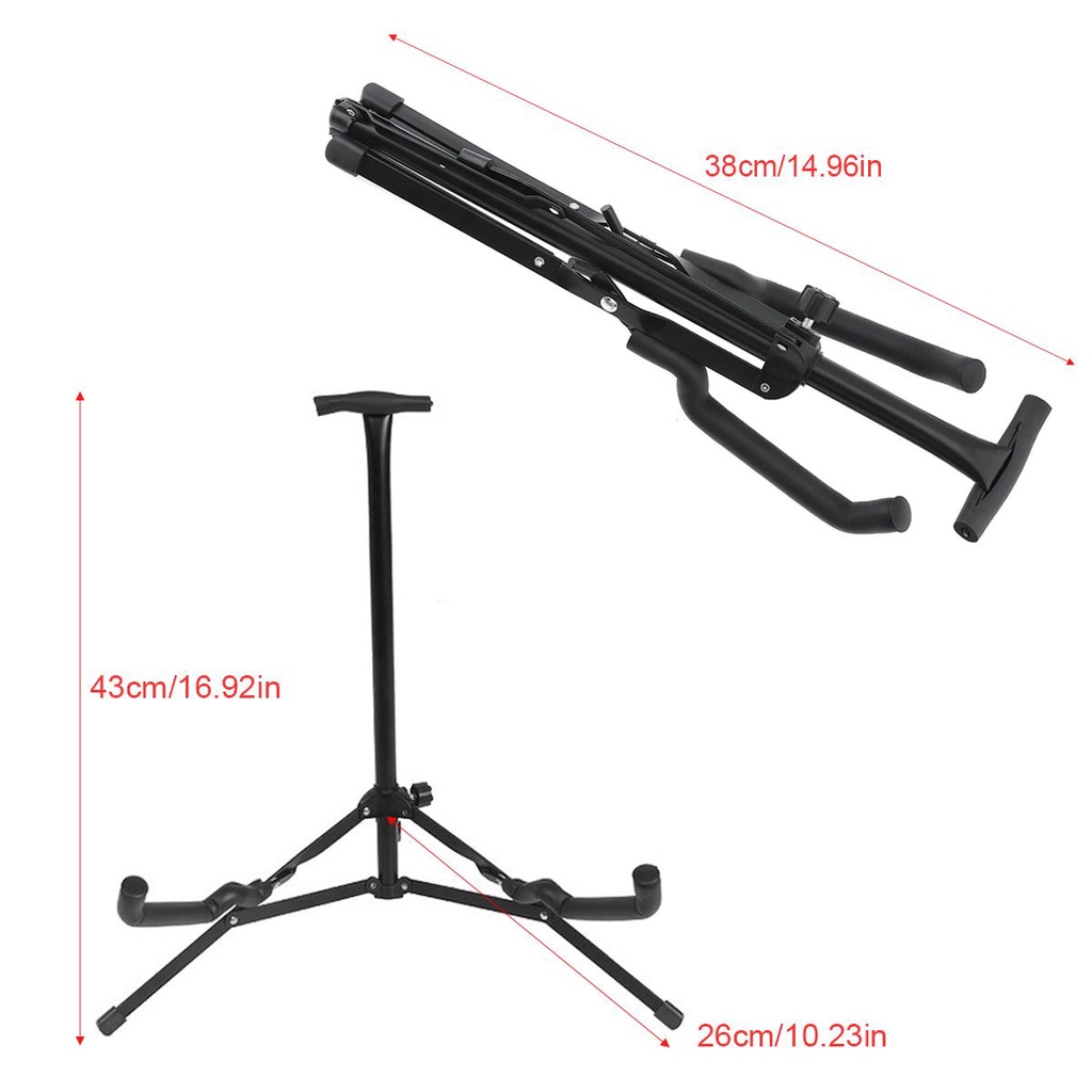 Stand Gitar Bass Biola Mandolin Ukulele Universal Dengan Tripod Stabil