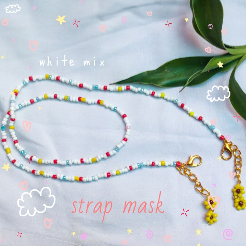 tali masker/tali masker manik/strap mask/mask strap/strap mask manik/ tali masker manik manik