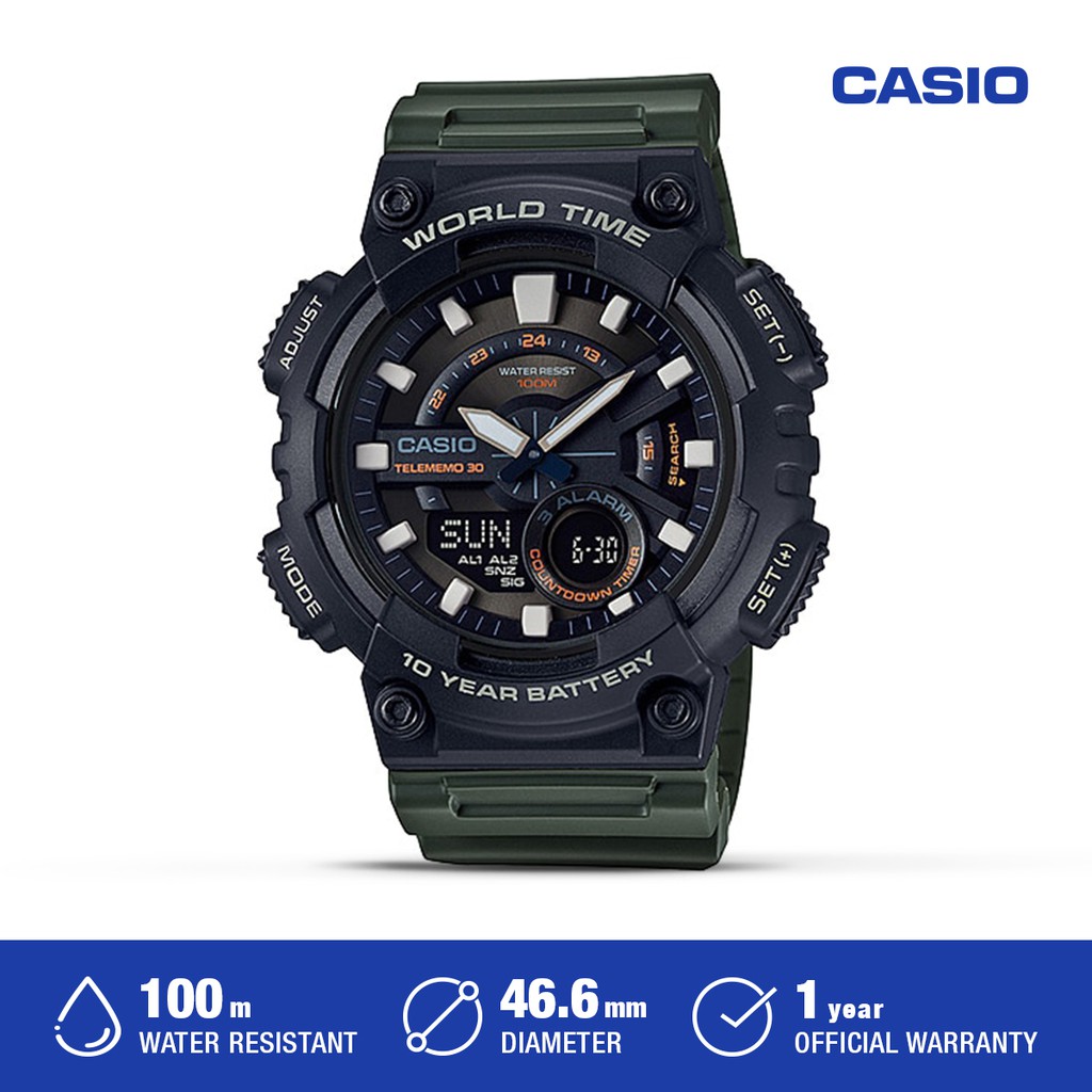 Jam Tangan Pria Casio AEQ-110W-3AVDF