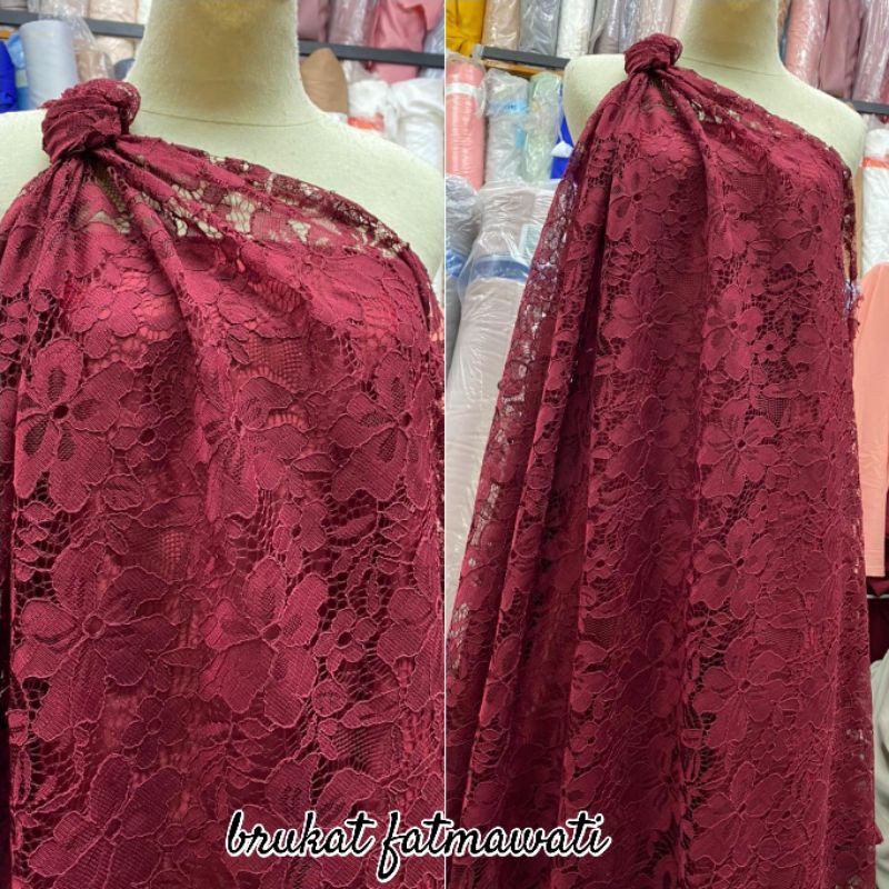 Bahan brokat Fatmawati, brukat, kain kebaya, bahan kebaya, brukat halus