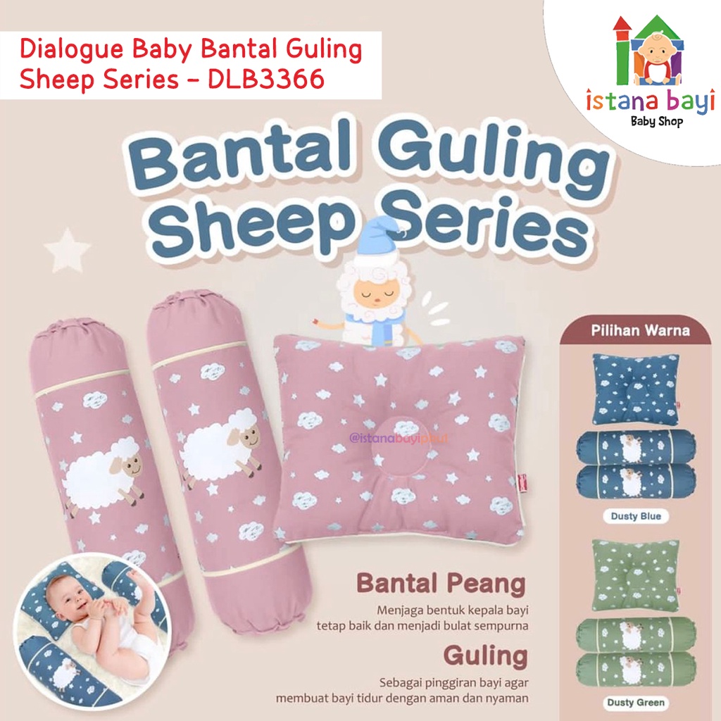 Dialogue Baby Bantal Guling Sheep Series DLB3366 - Bantal Bayi