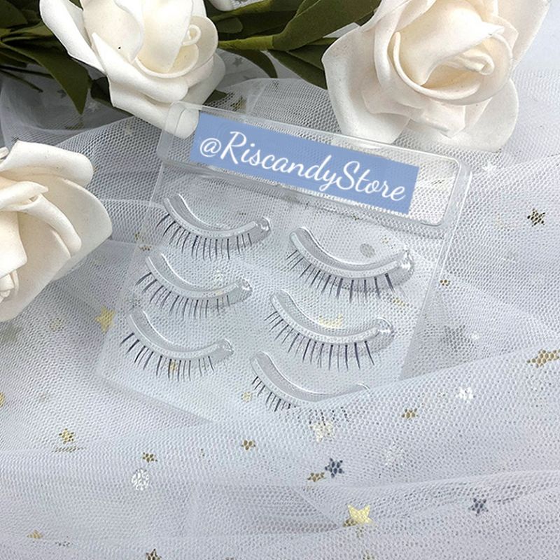 [3 pasang] Bulu Mata Bawah Natural Under Eyelashes Natural