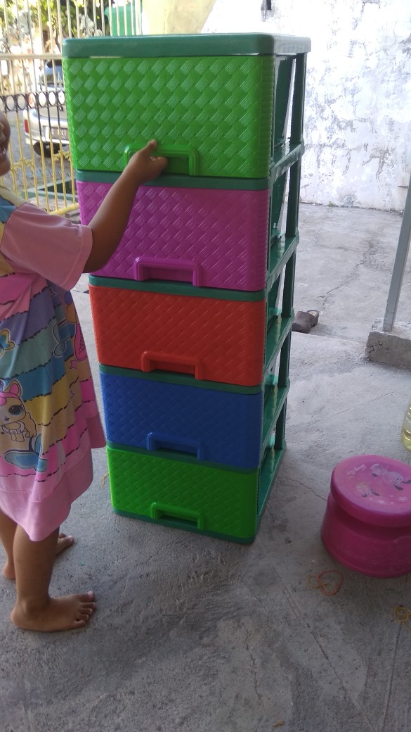 Rak Locker Plastik 5 Susun Multi Club