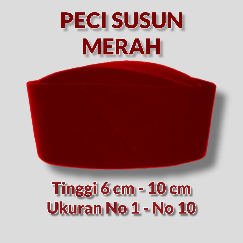 Peci susun merah peci susun merah ac songkok susun peci susun hitam songkok susun ac