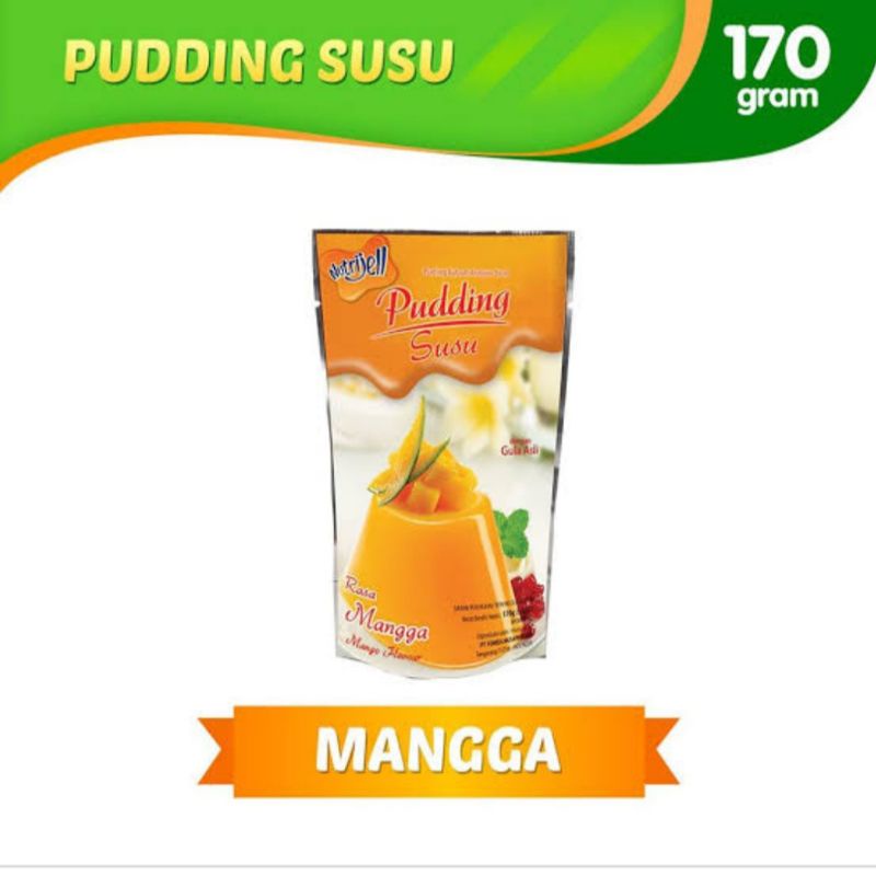 Nutrijell Pudding mangga/coklat/strawberry