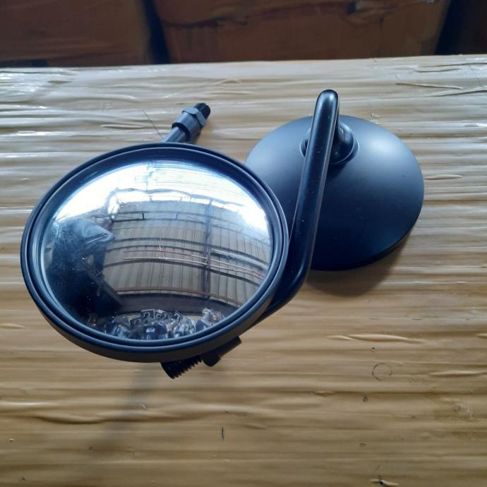 spion bulat mini honda warna hitam doft spion bulat cembung mini