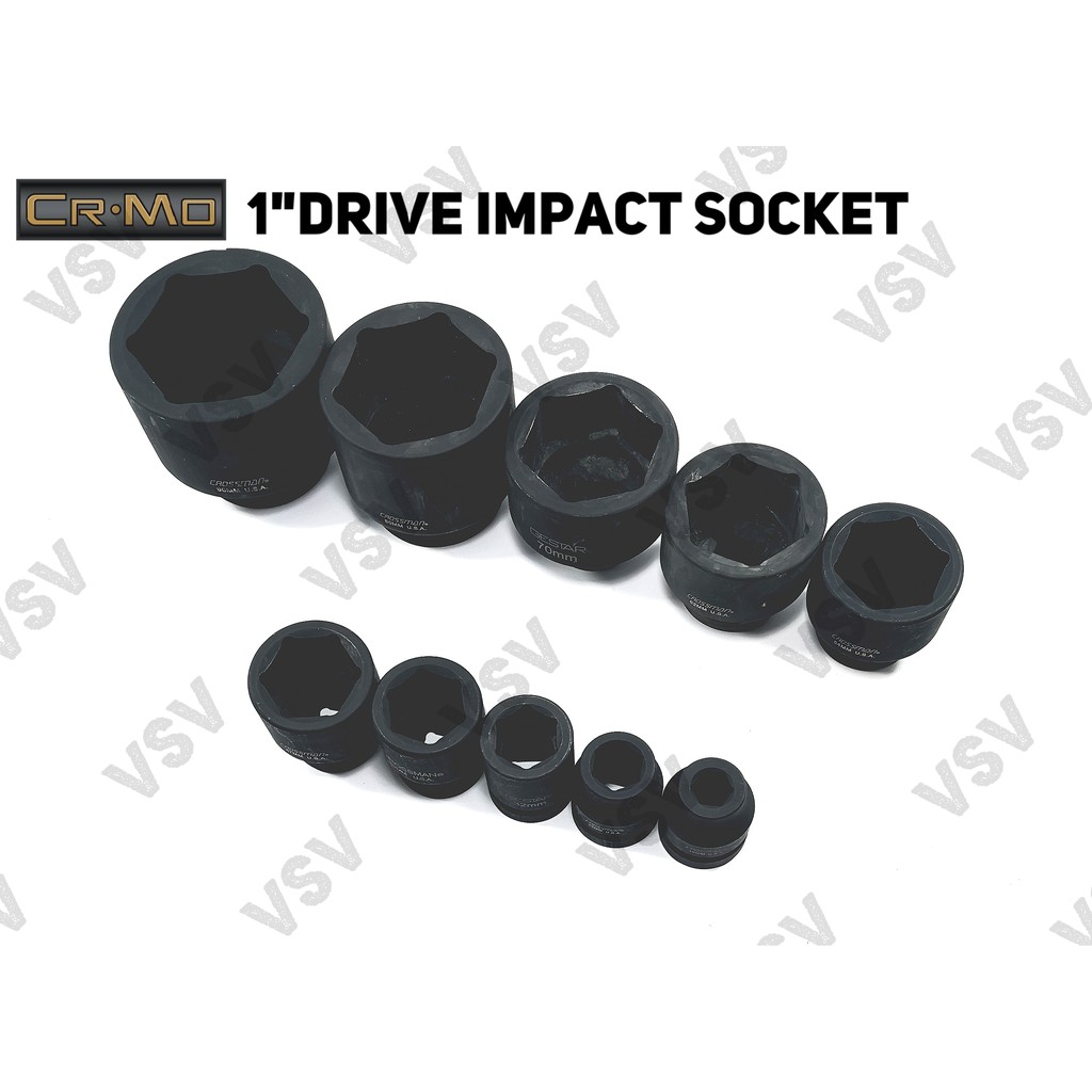 Gestar 1&quot;Dr Impact Socket 47mm, 48mm, 49mm Kunci Shock impact Sock Anak Sok