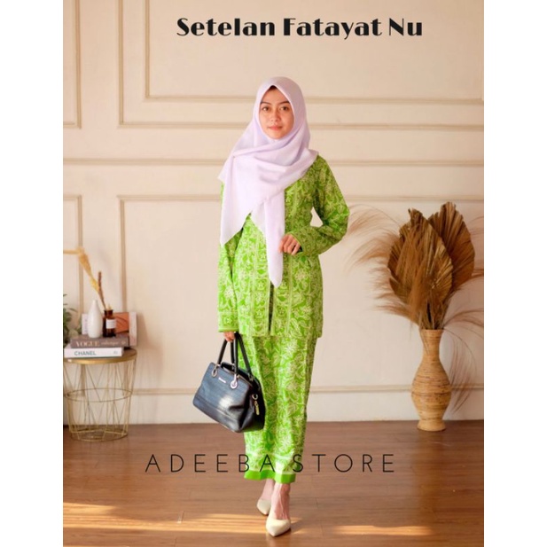 ADEBA - SETELAN FATAYAT NU ROK DAN BLOUSE BAHAN SANWOS