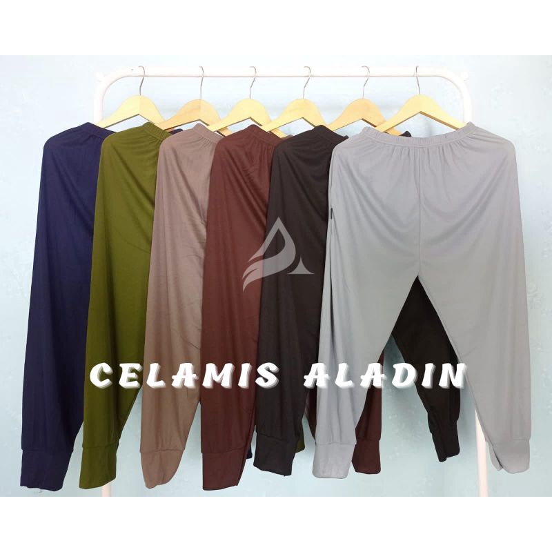 celamis aladin celana dalaman gamis bahan kaos adem