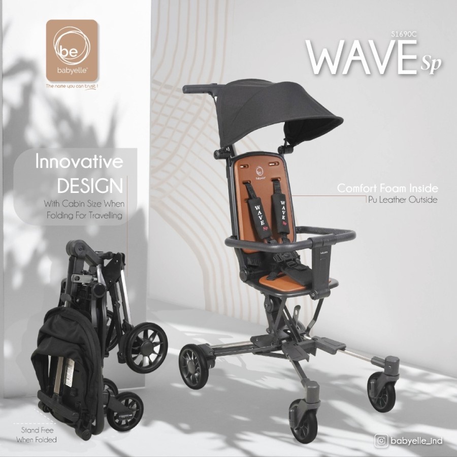 Stroller Babyelle Wave SP S1690C Kabin Size Kereta Dorong Bayi