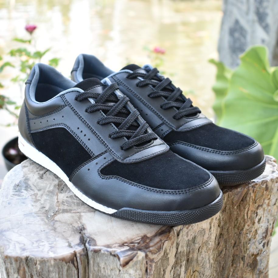 HAZE BLACK |FORIND x Volve| Sepatu Casual Sneakers Running Boost Ori Pria Cowok Lokal Footwear Lari