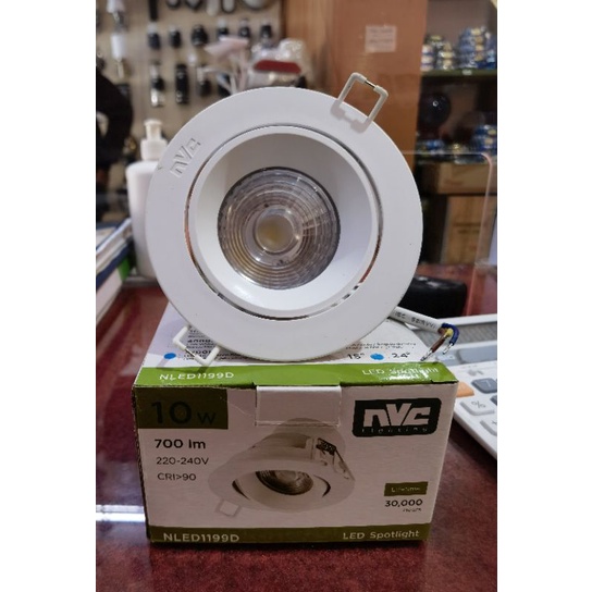 Lampu Led Spotlight NVC 10W Warm White NLED1199D