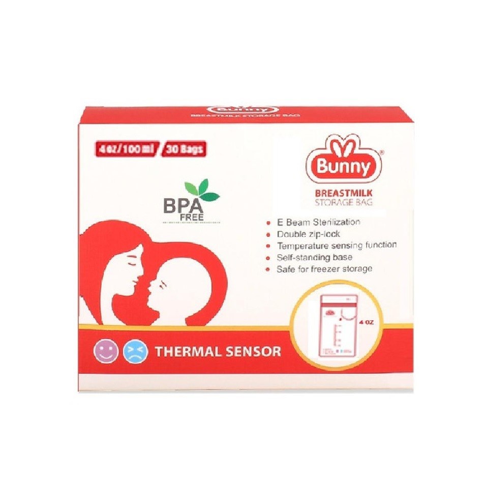 LUSTYBUNNY Breast Milk Kantong Asi 100ml 30s ABM-1001