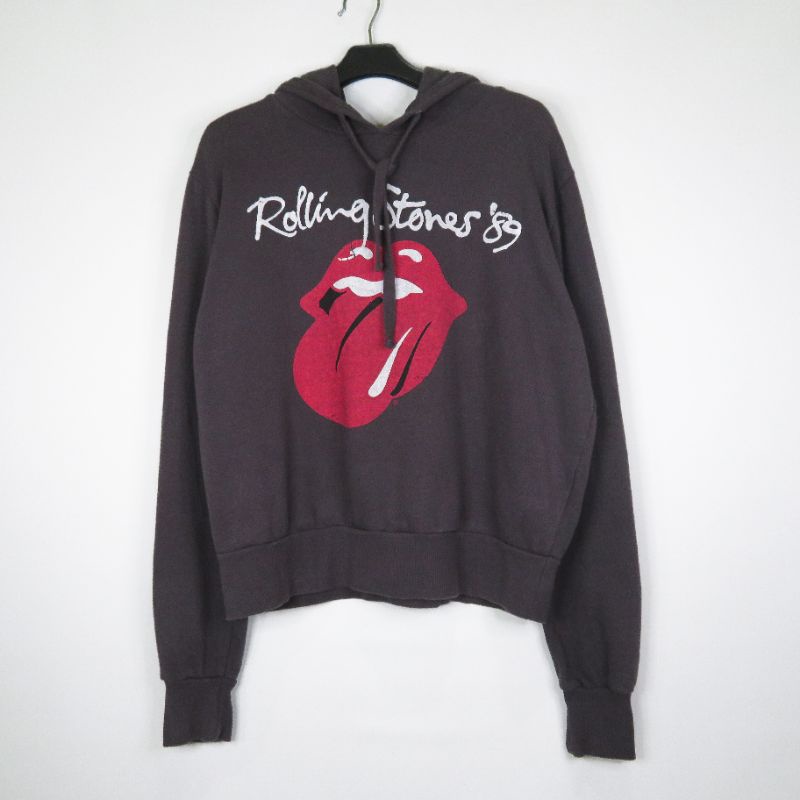 HOODIE VINTAGE SEMI CROP ROLLING STONES