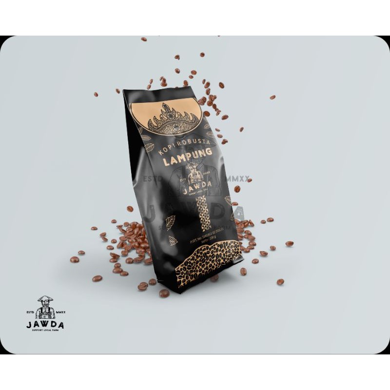 

JAWDA COFFEE Bubuk ( Petik Merah ) Robusta Lampung - Natural Proses (200 gr )