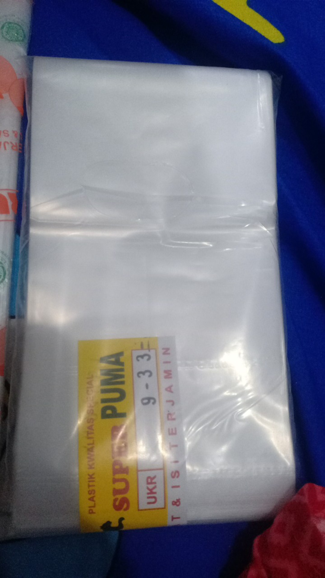 Plastik Pe Cap Puma Ukuran 9x33 Cm / Plastik Es Batu Panjang