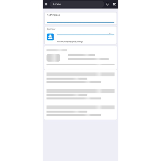 Script HTML bukaOlshop e-Wallet otomatis