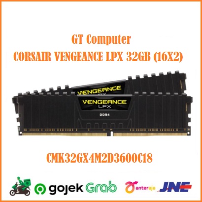 CORSAIR VENGEANCE LPX 32GB (16GX2) CMK32GX4M2D3600C18