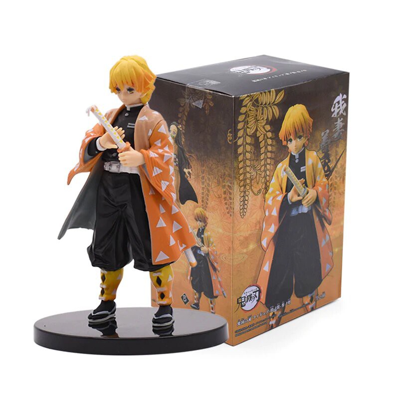 Action Figure KIMETSU NO YAIBA - Miniatur Pajangan Mainan Topper Demon Slayer Tanjiro Nezuko Giyuu-3