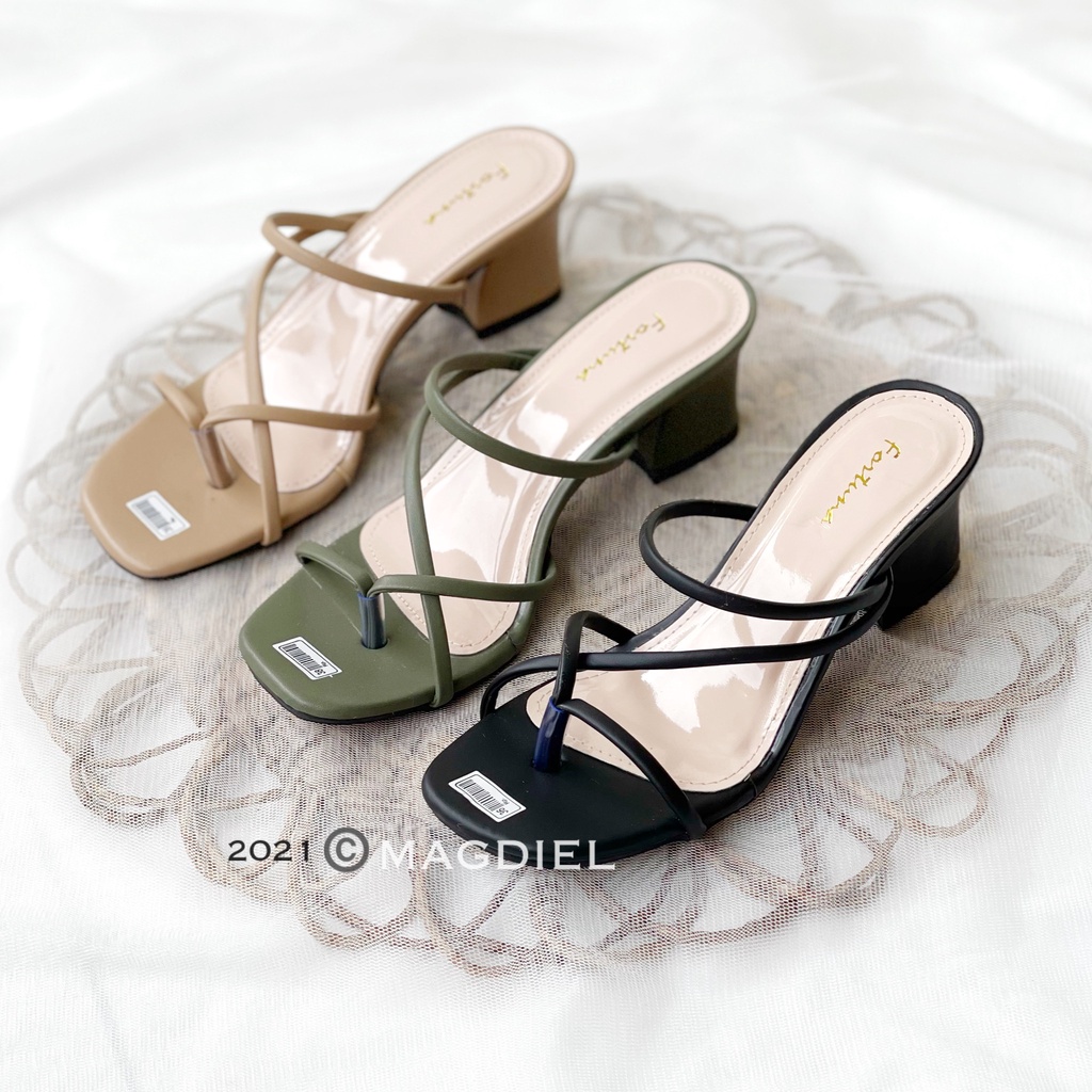 Heels Tali Wanita Sandal Hak Tahu Wanita 5 cm