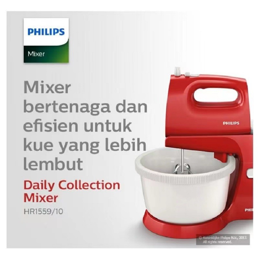 Stand Mixer PHILIPS HR1559 HR 1559 Standing Mixer Adunan Kue