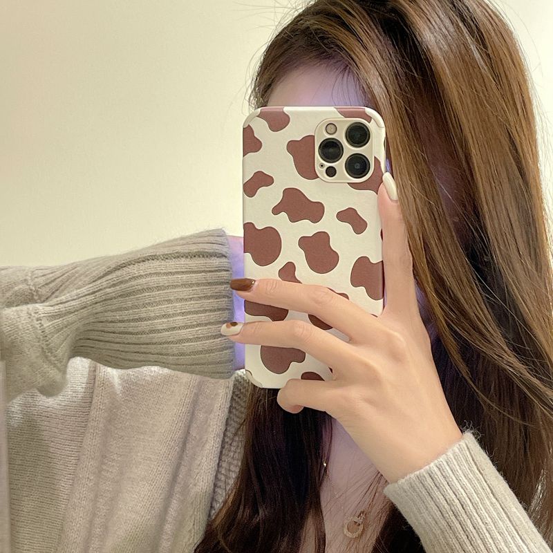 Fashion！Cow &amp; Zebra Pattern Soft Case iP iPhone 6 6S 7 8 + Plus XS XR 11 12 13 Pro Max Brown Casing Xiaomi Redmi 9T Note 7 8 Pro