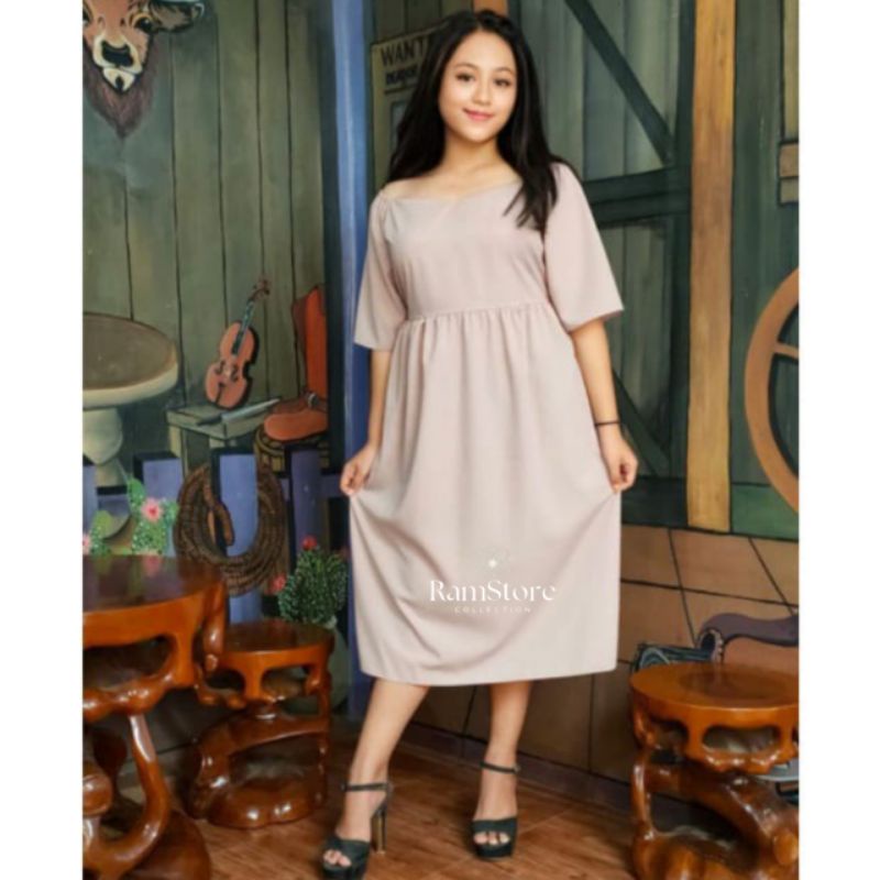 Zayana Dress Korea Style/Midi Dress Casual Patry/Dress Korea Jumbo