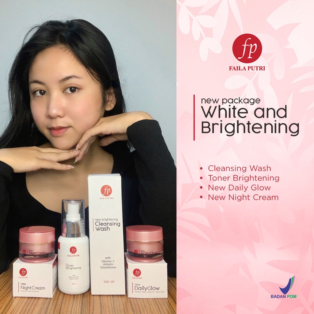 FAILA PUTRI PAKET NEW WHITE and BRIGHTENING / PAKET DOBEL GLOW BPOM