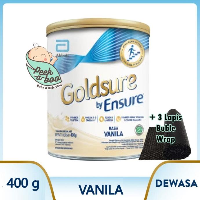 

BISA BAYAR DITEMPAT GOLDSURE BY ENSURE VANILA 900GR 400GR SUSU NUTRISI DEWASA - Gldsr400 BUBLE3