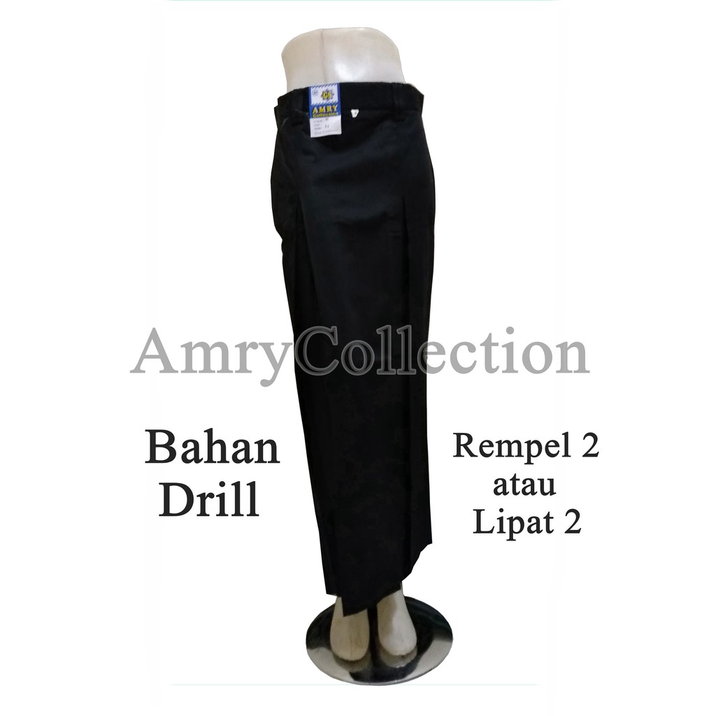 Rok sekolah Rok panjang SMP-SMA Rempel/belah 2 Bahan Drill Seragam sekolah