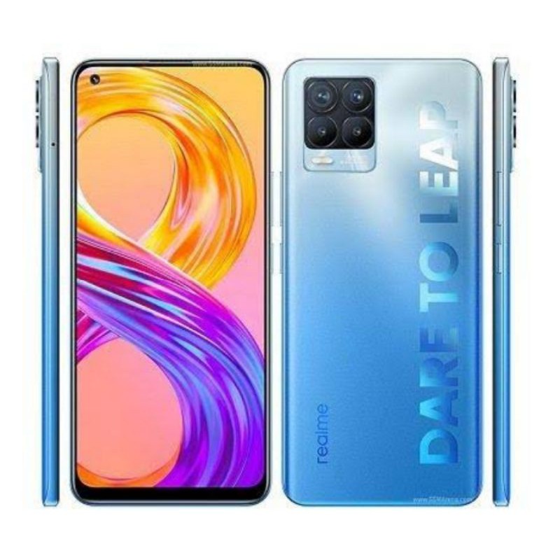 HP BARU REALME 8i | 8pro Camera 108MP Display Super Amoled ORIGINAL TERBARU GARANSI RESMI INDONESIA-Realme 8 8/128 BLUE