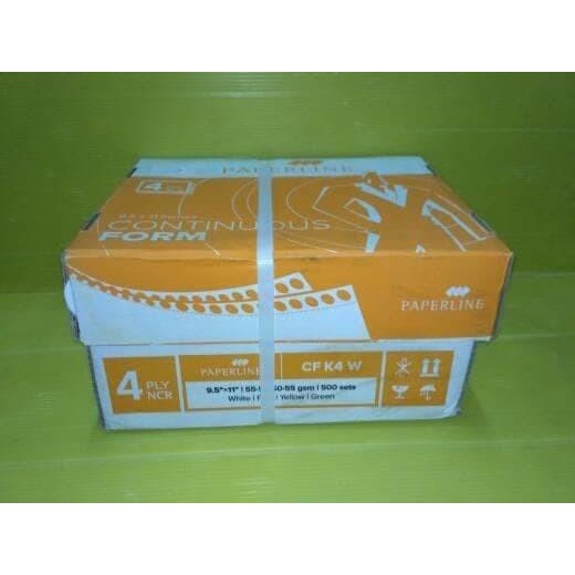 

Continuous Form Paperline 9,5 X 11 4 Ply