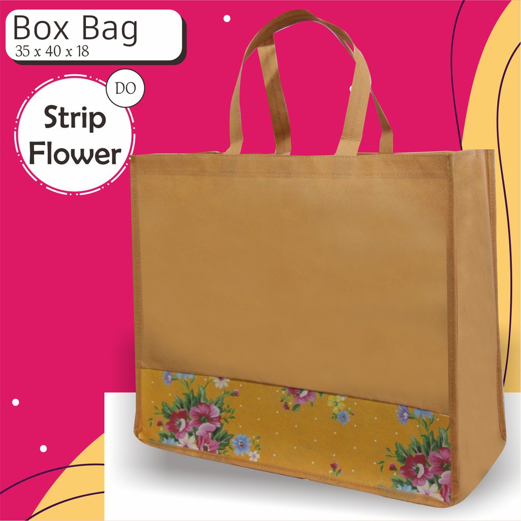 

[SPB01] Tas belanja bahan spunbond ukuran 35x40x18