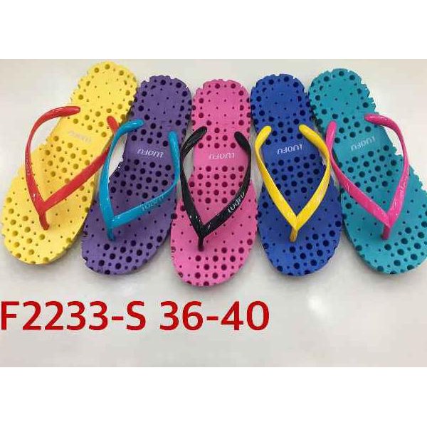 2233-s sendal sandal cewek jepit sponge luofu karet import